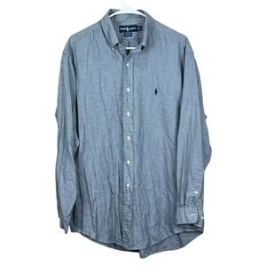 Ralph Lauren Men's Button Down Shirt Sz 16 1/2 Yarmouth Oxford Houndstooth Pony